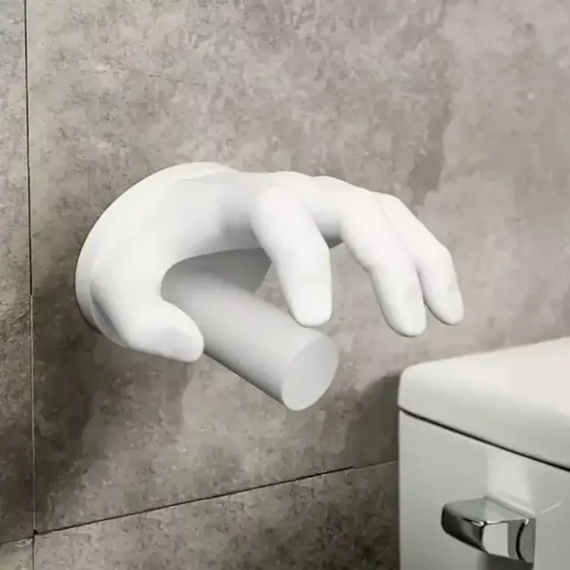Porte-papier hygiénique en forme de main de 14cm – vue 3