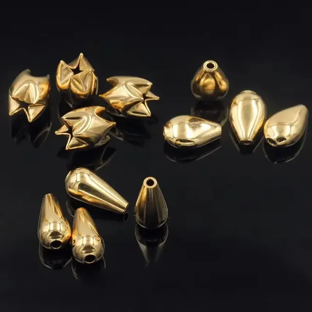 Perles ovales en or 14 carats – vue 4
