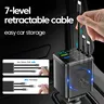 Elough 7 en 1 chargeur de voiture rétractable USB C vers… – vue 2