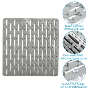 Selle d&rsquo;évier cuisine en Silicone, tapis d&rsquo;évier antidérapant résistant à chaleur, facile à nettoyer