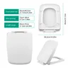 Siège de toilette carré à fermeture douce – vue 1