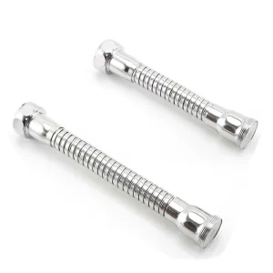 Tuyau d&rsquo;extension de robinet à économie d&rsquo;eau, tube en acier inoxydable, accessoires de réglage, 12cm, 15cm