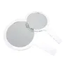 Miroir maquillage rond portable poignée transparente… – vue 5