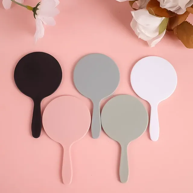 Miroir maquillage mini portable rond poignée antichute… – vue 5