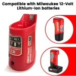 Adaptateur de chargeur de batterie au lithium N12 Eddie Ion, convertisseur pour Milwaukee 48-59-1201, batterie au lithium 12V, appareil USB, alimentation pour téléphone portable