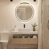 Meuble vasque céramique intégré plan marbre…