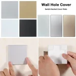 Décoration de la maison 86 Type trou mural couverture panneau auto-adhésif décor couverture mur panneau vierge amélioration de l&rsquo;habitat