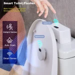 Démangeur de toilettes automatique, chargement USB, capteur sans contact, dispositif de rinçage Intelligent pour la plupart des accessoires de toilettes domestiques