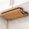 Porte-Éponge Auto-Adhésif en Acier Inoxydable pour Évier de Cuisine, Accessoire de vaccage,rangement cuisine,cuisine rangement organisation,rangement sous evier,accessoire salle de bain,kitchen accessories
