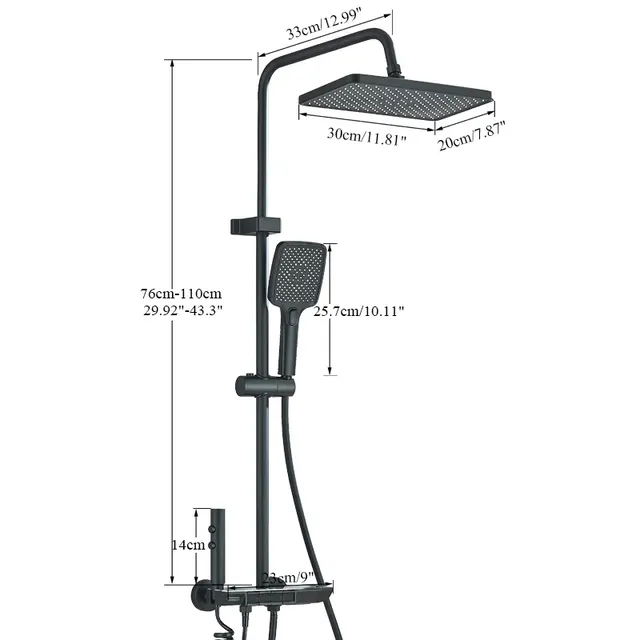 Robinet de douche de salle de bains LED intelligent de… – vue 5