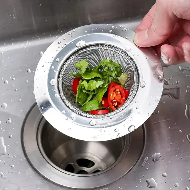 Évier de cuisine filtre en acier inoxydable égout maille… – vue 3