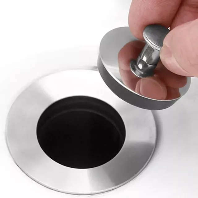 Bouchon d'évier en acier inoxydable pour lavabo de salle…