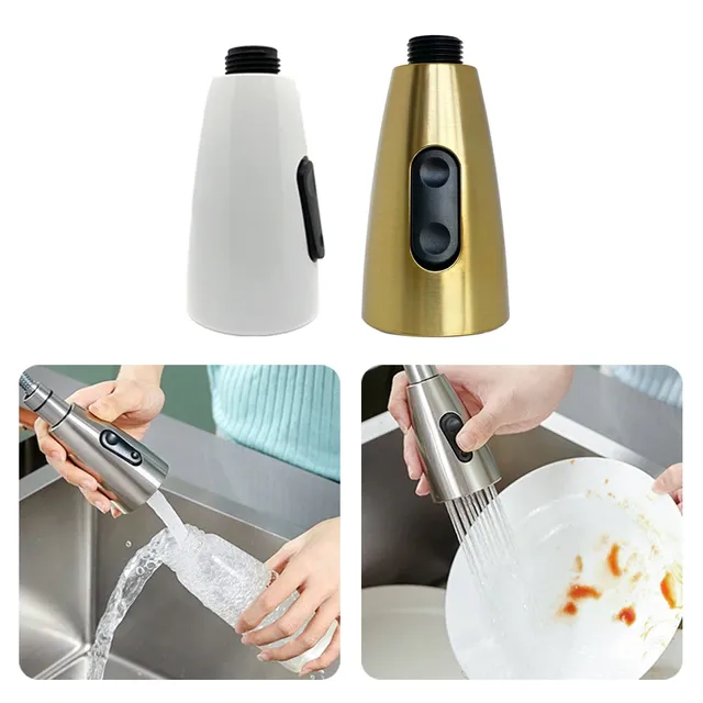 Buse de pulvérisation de robinet de cuisine en or brossé… – vue 2