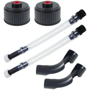 Tuyau de remplissage de carburant de course en PVC transparent, bouchon de carafe de remplacement universel avec cintreuse, gaz précieux, accessoires de voiture