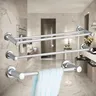 Porte serviettes acier inoxydable chromé poli miroir… – vue 3