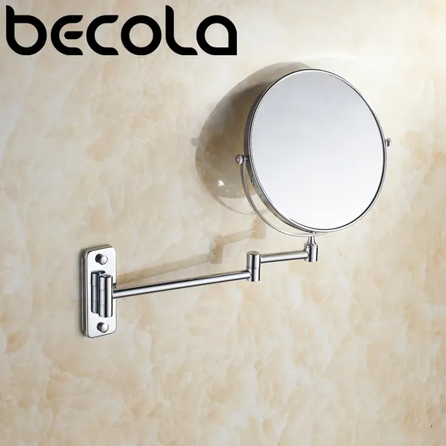 Miroir mural articulé extensible chromé rond 8 pouces… – vue 3