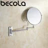 Miroir mural articulé extensible chromé rond 8 pouces… – vue 3