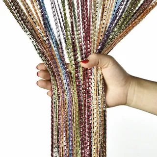 100x200CM porte fenêtres suspendus perles décors rideau chaîne été…
