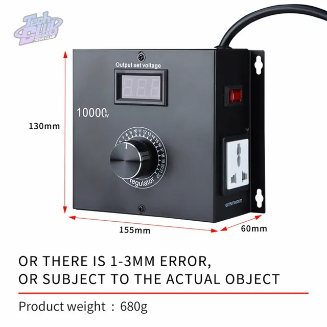 Régulateur tension variable haute puissance 10000W… – vue 4