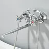 Baignoire chromée pour centre commercial avec douche – vue 3