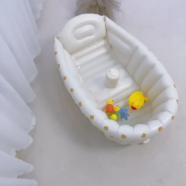 Baignoire gonflable bébé portable PVC écologique dossier… – vue 5