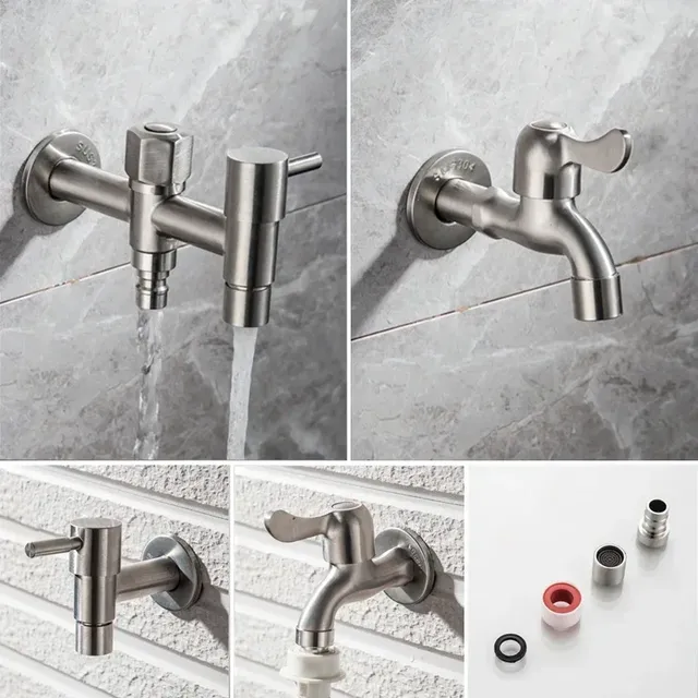 Robinet de jardin extérieur brossé en acier inoxydable 304 – vue 4