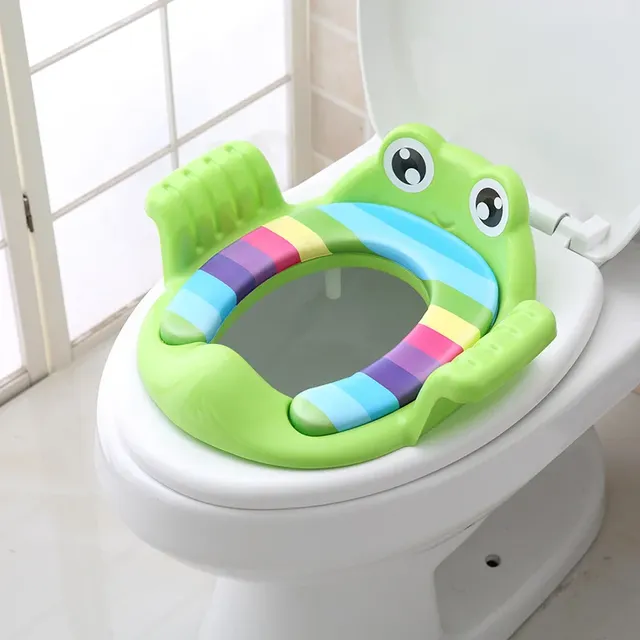 Siège toilette enfant réducteur plastique rigide bleu… – vue 2