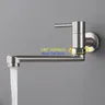Mitigeur mural monocommande bec long pivotant inoxydable… – vue 5