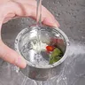Bouchon de crépine d'évier en acier inoxydable – vue 3