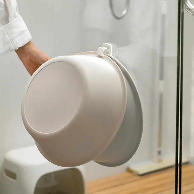 Crochets adhésifs muraux salle bain plastique blanc… – vue 3