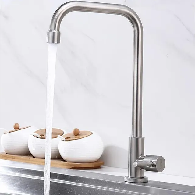 Robinet de cuisine en acier inoxydable – vue 2