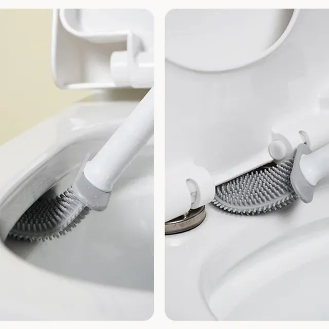Brosse de toilette murale en silicone – vue 3