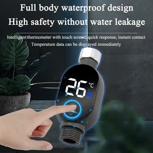 Thermomètre de douche d'eau domestique avec affichage… – vue 4
