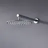 Pommeau de douche à effet pluie rond chromé en acier… – vue 2