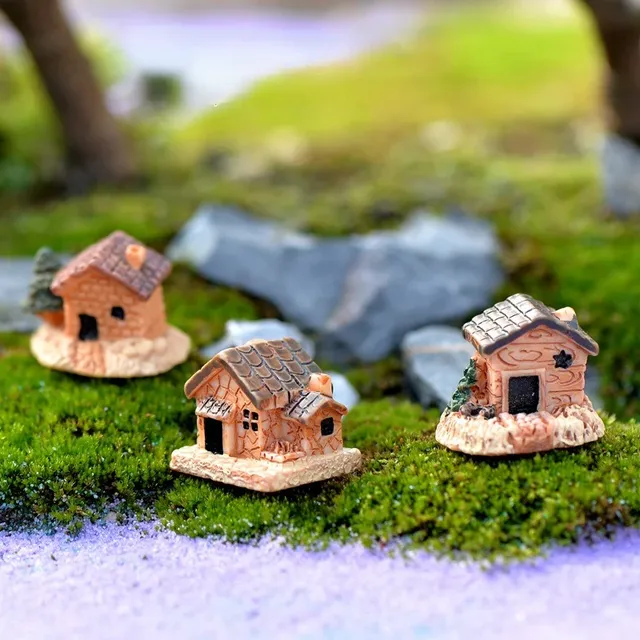 Mini Maison Artificielle en Résine – vue 4