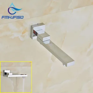 HOAccessrespiration-Bec de Baignoire de Remplacement, Finition Chromée, Montage Mural