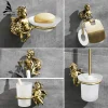 ensemble accessoires salle bains muraux bronze laiton antique patiné angelot baroque ornemental verre dépoli supports métal alliage fixation mural vintage ensemble accessoires salle bains muraux bronze laiton antique patiné angelot baroque ornemental verre dépoli supports métal alliage fixation mural vintage