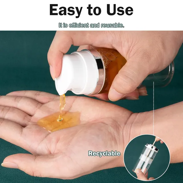 Paquet de 3 bouteilles à pompe sans air 3.4oz/1.7oz… – vue 2