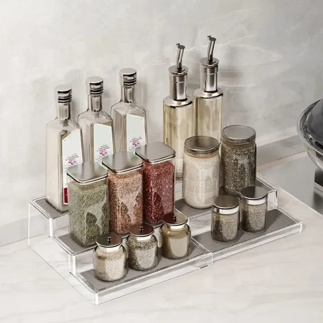 Étagère extensible trois niveaux escalier acrylique… – vue 3