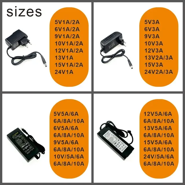 Adaptateur d'alimentation AC 220V DC 3V 5V 6V 8v 9V 10V… – vue 4