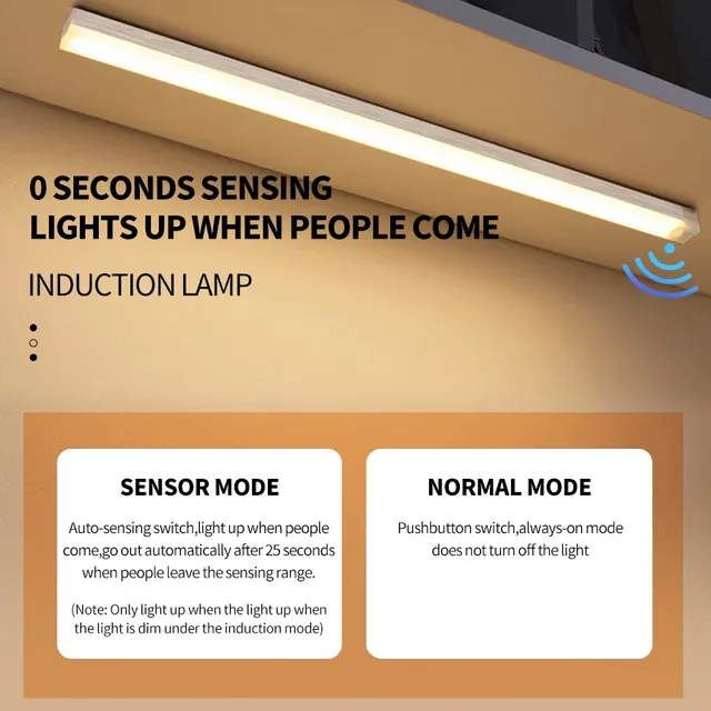 Lampe d'armoire LED à détecteur de mouvement – vue 2