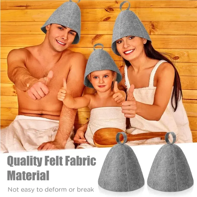 Chapeau de Sauna en laine pour hommes et femmes – vue 4