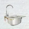 Évier cuisine encastrable acier inoxydable poli satiné… – vue 1