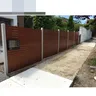 Panneau clôture aluminium thermolaqué anthracite lames… – vue 3