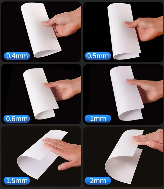 Feuille de plastique PVC épaisse 0.2-1mm – vue 6