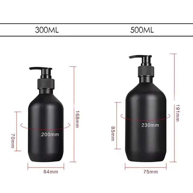 Distributeur de savon liquide noir mat 300/500ML – vue 6