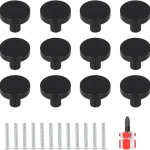 10/12 pièces armoire bouton poignée tiroir main tire remplacement meubles porte placard tiroir noir or bricolage boutons accessoires