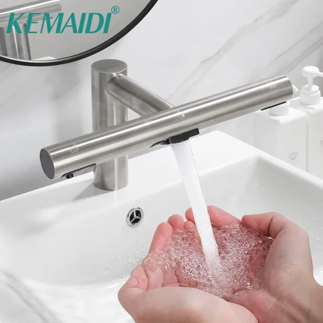 KEMAIDI robinets de salle de bains automatiques mitigeur…