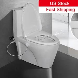 Ensemble de Bidet de toilette intelligent, siège de nettoyage par pulvérisation d&rsquo;eau douce Non électrique, Kit de fixation de salle de bains, soins personnels hygiéniques, Tube de 1/2 pouces