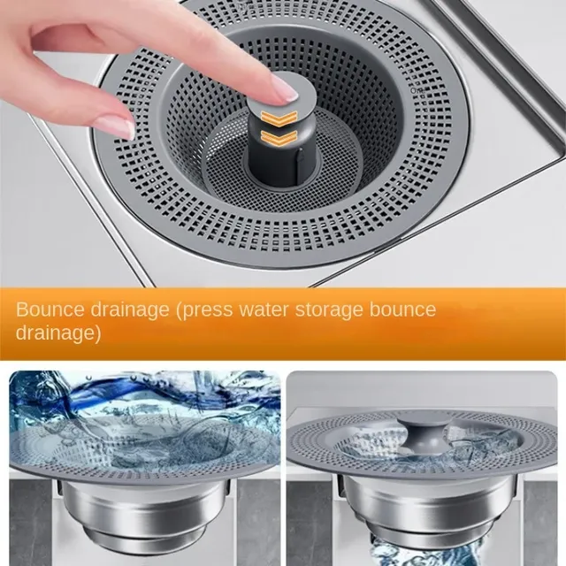 Filtre vidange évier acier inoxydable universel rebond… – vue 3